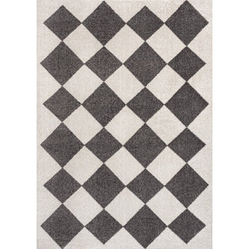 Draper Classic Geometric Diamond Pattern Area Rug